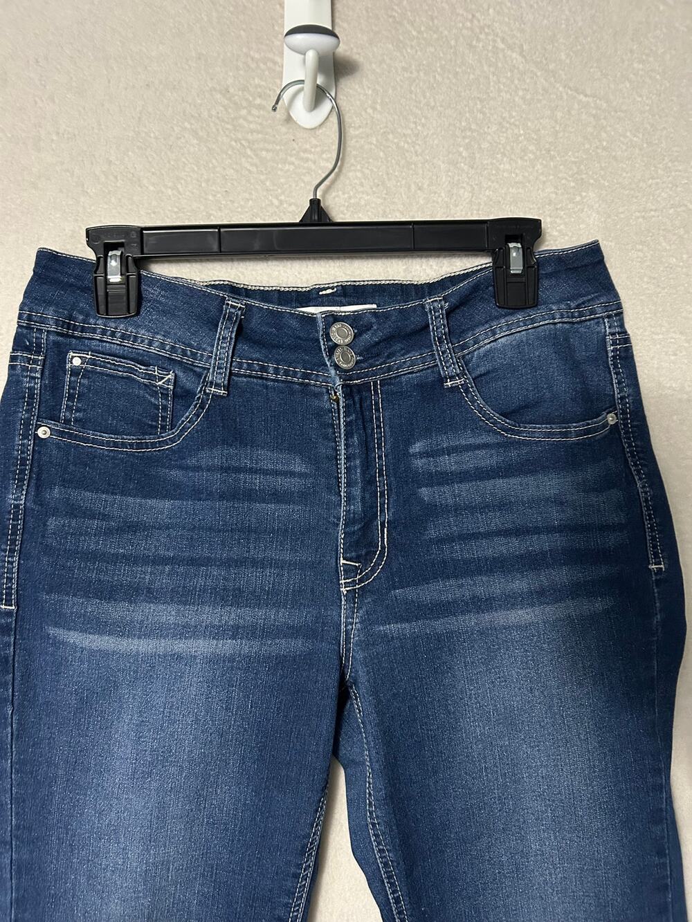 Angels Forever Young Curvy Bootcut Jeans Size 12 Medium Wash Stretch Denim